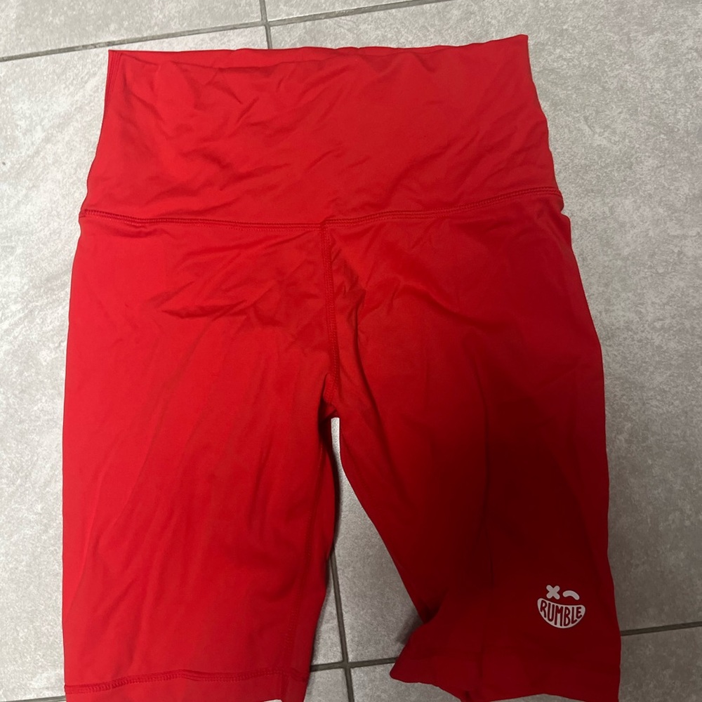 Supreme Red Bike Shorts for Women